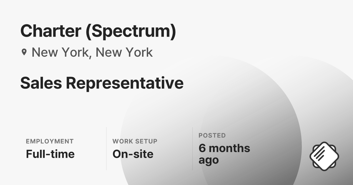 Sales Representative at Charter (Spectrum) | Salary, Skills & Interview ...