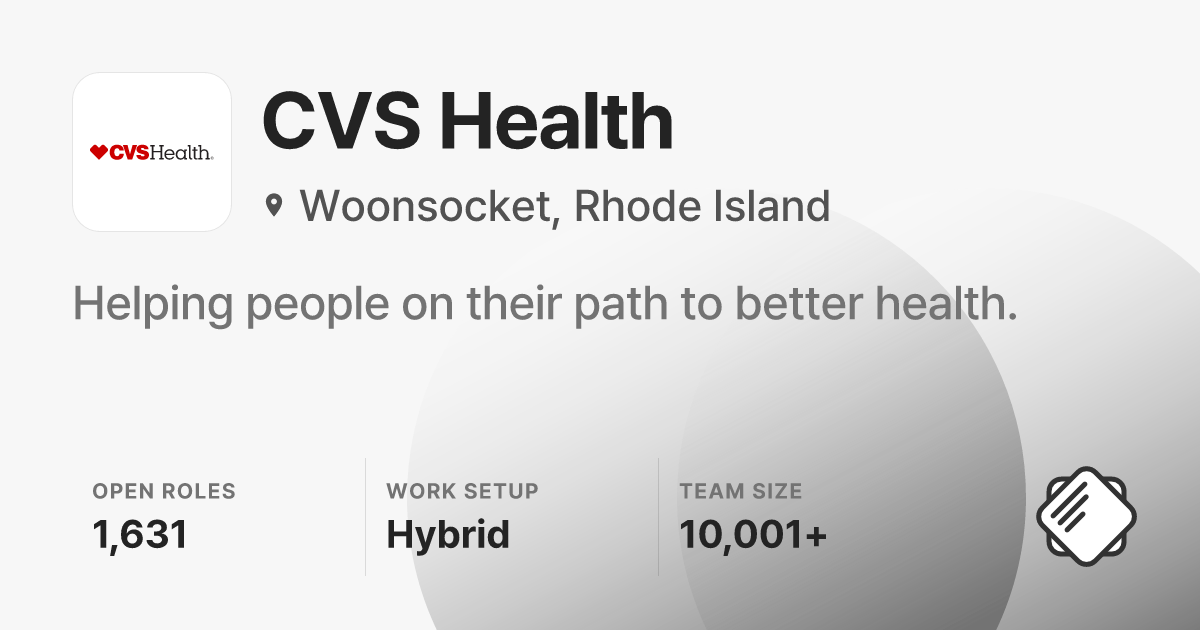 CVS Health Jobs: 1,753 Open Jobs | Salary & Interviews - refresh.cv