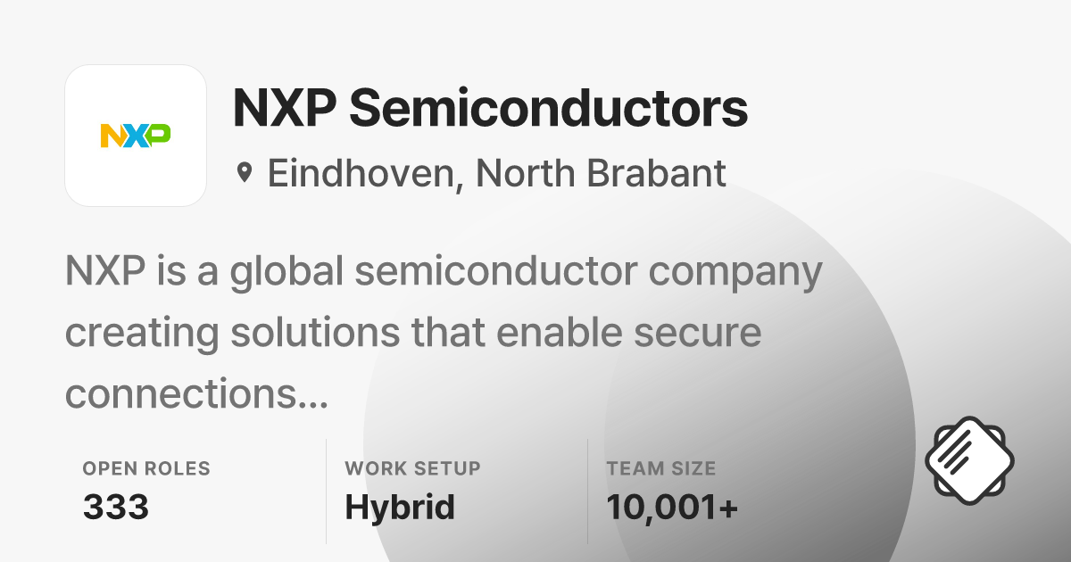 NXP Semiconductors Jobs: 333 Open Jobs | Salary & Interviews - refresh.cv